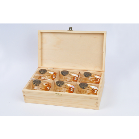 GOLDEN FOX SZKLANKI DO WHISKY AMBER FIRE  WILD BOAR GOLD - 6 SZT W SKRZYNCE